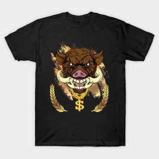 Boar with Swagger - Boar Bling T-Shirt